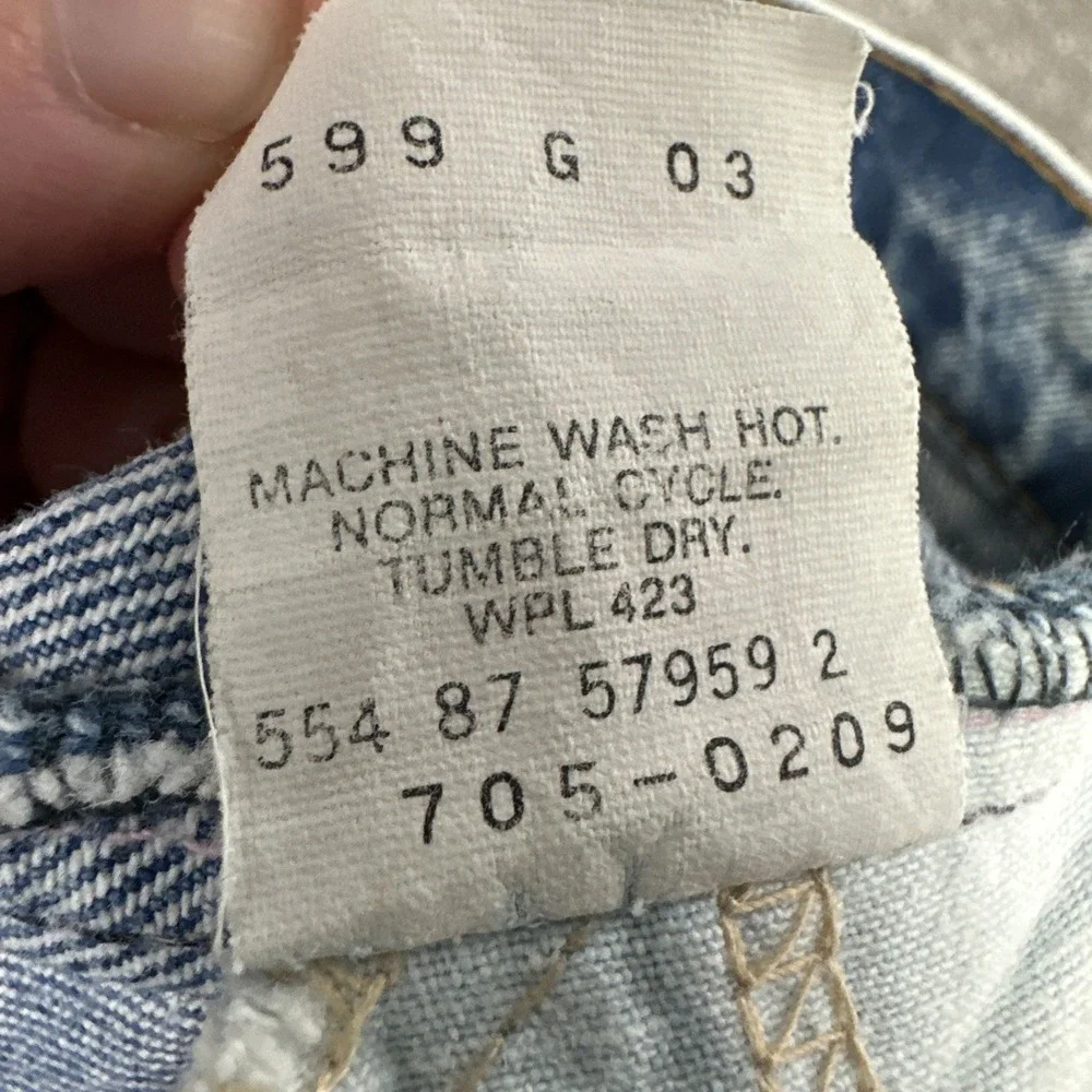 Vintage‎ Levi Jeans Student 28x32 Orange Tab Acid Wash Made In USA